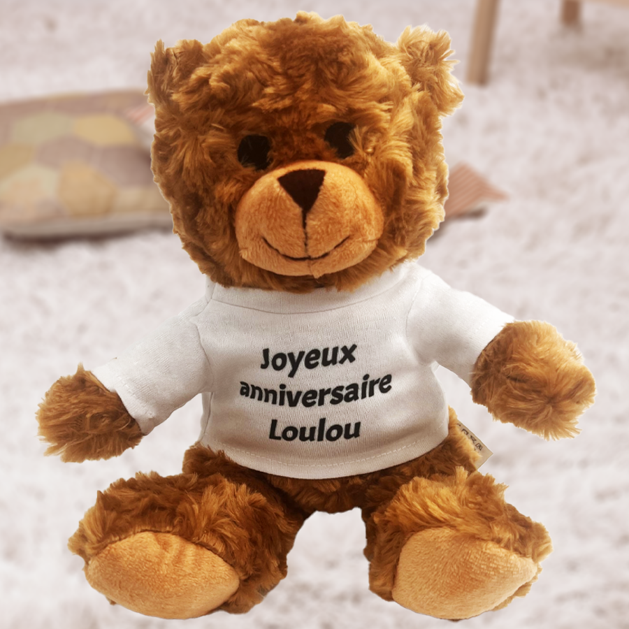 Ourson personnalisable avec votre message